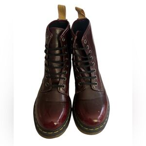 Dr. Martens Burgundy Combat Boots